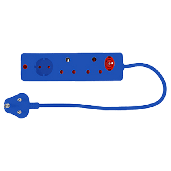 Multiplug 3 Way Blue E/Mate Xxx Ee009 Bl