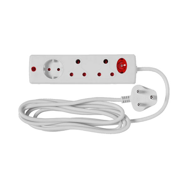 Multiplug 3 Way+3 M Cord O/Load E/Mate Ee010 Em MTS