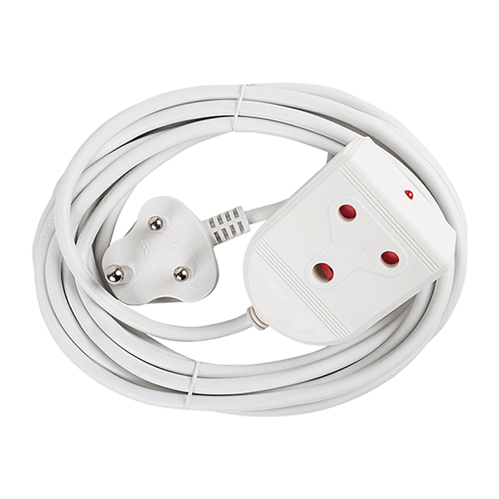 EE019 - EXTENSION LEAD 16A  5M WHITE E/MATE