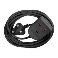 EE019BLK - EXTENSION LEAD 16A  5M BLACK E/MATE