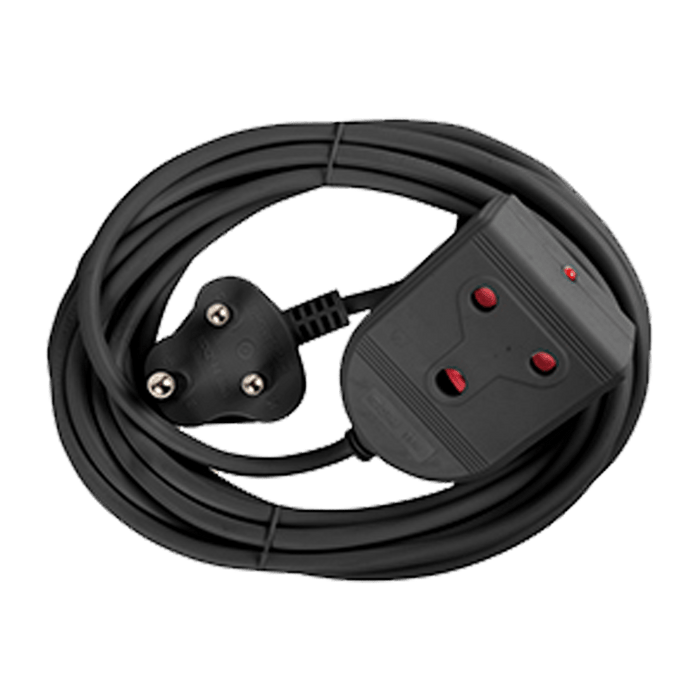 EE019BLK - EXTENSION LEAD 16A  5M BLACK E/MATE