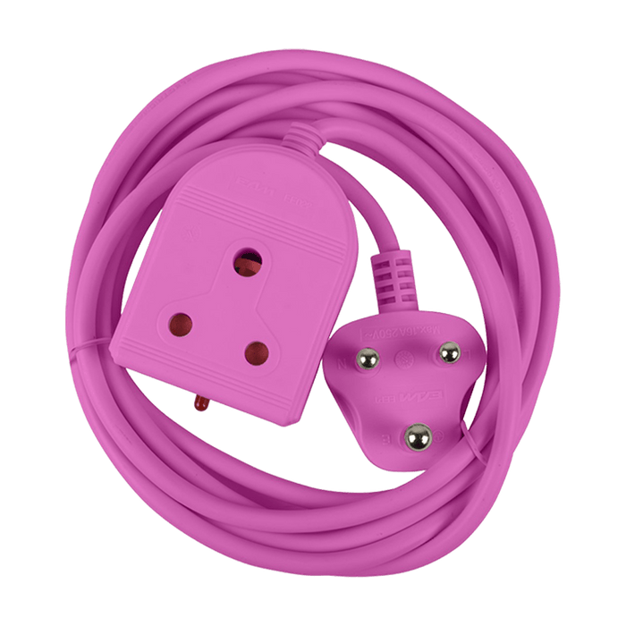 EE022P - EXTENSION LEAD 10A  3M PINK E/MATE EXTENSION LEAD 10A  3M PINK E/MATE