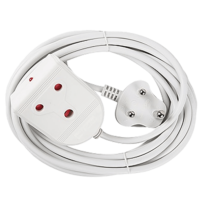 Extension Lead 10 A 5 M White E/Mate Ee023