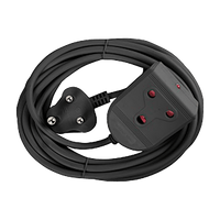 Extension Lead 10 A 5 M Black E/Mate Ee023 Blk