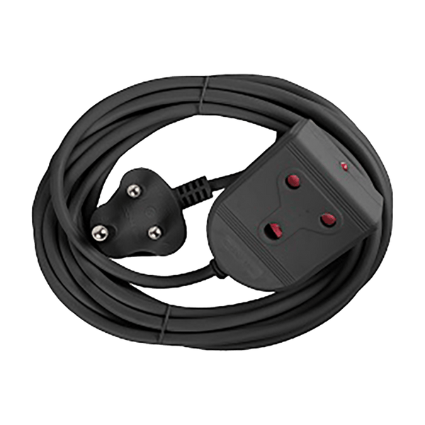 Extension Lead 10 A 5 M Black E/Mate Ee023 Blk
