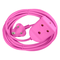 Extension Lead 10 A 5 M Pink E/Mate Xxx Ee023 P