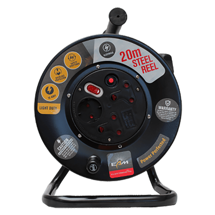 EER013 - EXTENSION REEL STEEL 10A 20M E/MATE