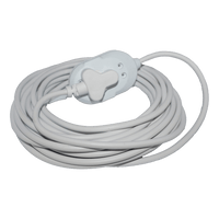 White Extension Lead MTS 10M - Durable & Affordable Power Cord