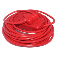 Red Extension Cord, 10 Meter SABS Approved Extension Lead - Durable Power Solution