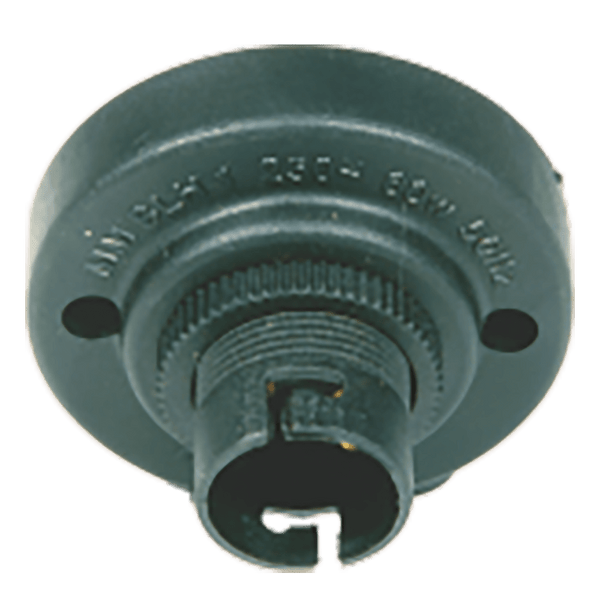 Elec Mts Lampholder Batton Black Ele1215