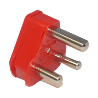 ELEC MTS PLUGTOP Dedicated Red - SABS Approved Electrical Plug Top for Dedicated Computer Sockets.