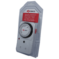 WACO BND50AS1 24-Hour Manual Electrical Timer - Indoor Use, 230V, 50Hz, 16 Amp, 3500W - Buy Now!