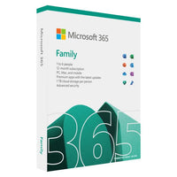 MICROSOFT 365 FAMILY FPP MEDIALESS 1 YEAR SUBSCRIPTION,EP2-36885