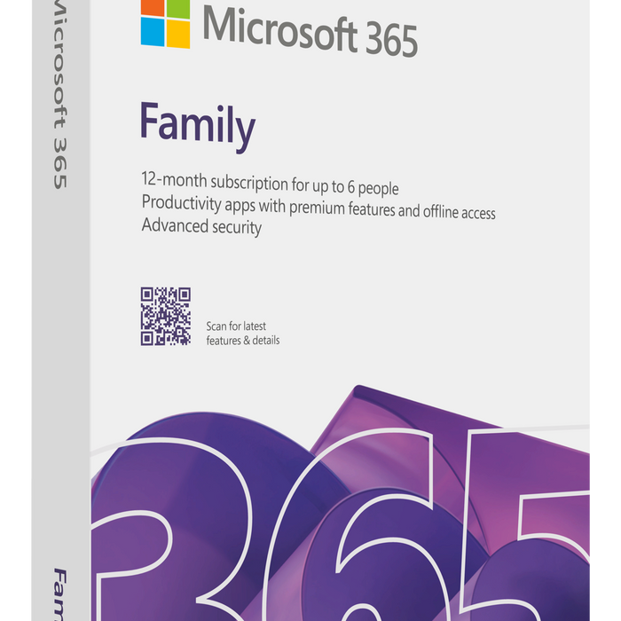 MICROSOFT M365 FAMILY ENGLISH SUBSCRI 1 YEAR AFRICA ONLY MEDIALESS