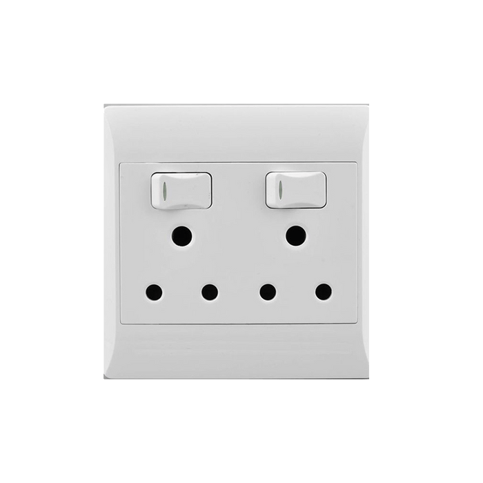 Socket E/Mate 4 X4 Single 16 A+Euro White Es025