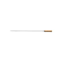 BBQ Skewer Metal with Wooden Handle | Grill Skewer for Meat, Vegetables | Barbecue Accessories