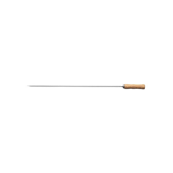 BBQ Skewer Metal with Wooden Handle | Grill Skewer for Meat, Vegetables | Barbecue Accessories