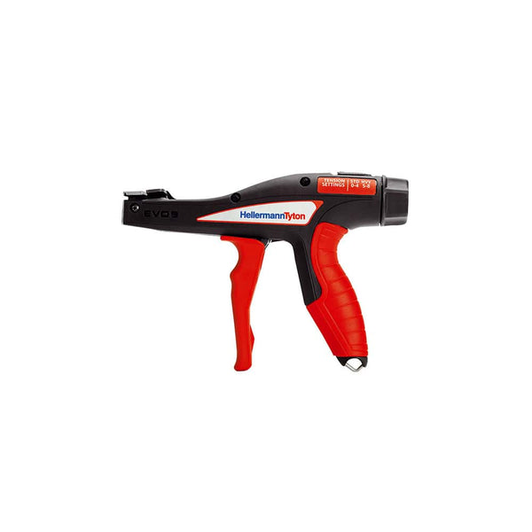 HellermannTyton EVOS Tensioning Tool for Nylon Cable Ties - Adjustable Tension, Heavy Duty