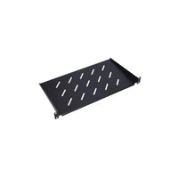 Black 19 Inch Server Rack Shelf with Perforated Design | Equipment Mounting