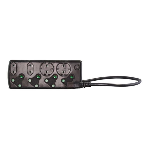 8-PORT (IEC) MP 4x3 PIN + 2x2 PIN +2xSCHUKO(10AMP) - PWR-MP-04-MULTIPLUG