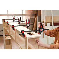 BESSEY ONE-HANDED CLAMP EZS: Professional Woodworking Clamp | Quick Release, 2000N Force, 900mm Opening