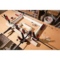 BESSEY One-Handed Clamp EZS 15-8 - Quick Action Clamp with 2000N Clamping Force and Spreading Feature