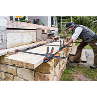 BESSEY EZXL One-Handed Clamp: Heavy Duty, Quick Release Bar Clamp for Woodworking and Metalworking Projects
