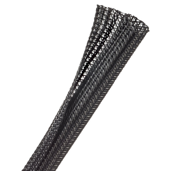 1M WRAPPABLE SPLIT BRAID 12.7MM BLACK (F6N0.50BK) - NET-SOCK-F6N0.50BK