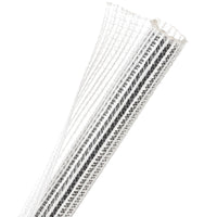 1M WRAPPABLE SPLIT BRAID 12.7MM CL/WHT (F6N0.50CW) - NET-SOCK-F6N0.50CW