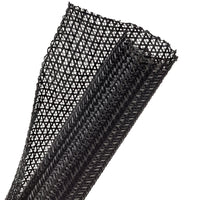 1M WRAPPABLE SPLIT BRAID 31.8MM BLACK (F6N1.25BK) - NET-SOCK-F6N1.25BK