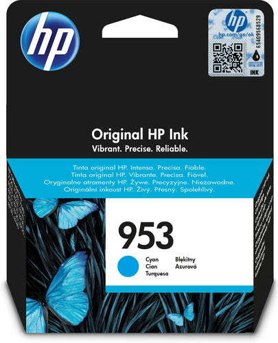 HP 953 Cyan Original Ink Cartridge | Genuine HP Ink | High-Quality Printing