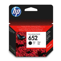 HP 652 Black Ink Cartridge - Ink Advantage Printer Ink for High-Quality Prints