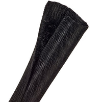 1M WOVEN SPLIT WRAP 25.4MM BLACK (F6W1.00BK) - NET-SOCK-F6W1.00BK