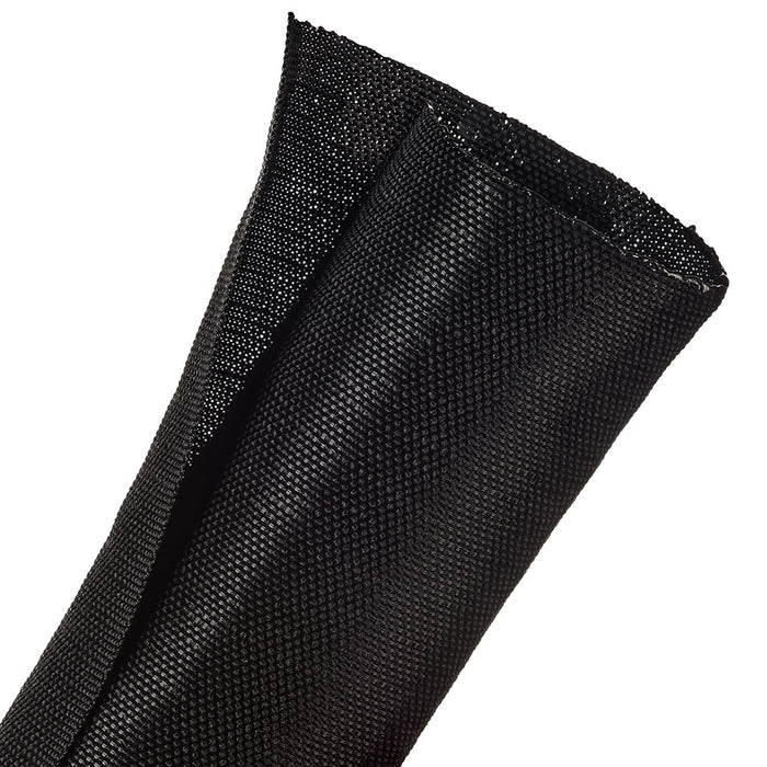 1M WOVEN SPLIT WRAP 50.8MM BLACK (F6W2.00BK) - NET-SOCK-F6W2.00BK