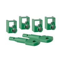 CABLE LOCK-PLUS 4 LOCKS-RJ45-(FA-5092-)GREEN - CNV-PLUG-LOCK-GR