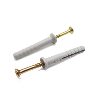 Wall Anchor with Screw 6x40 - Plastic Anchor for Wall Fixing