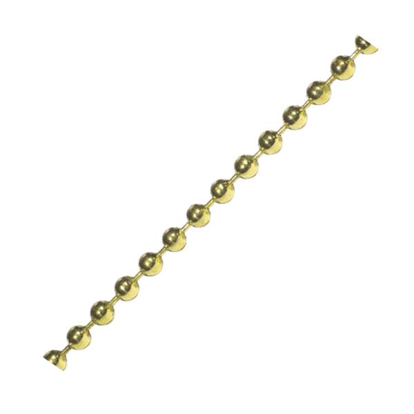 Fascor Chain Ball Brass Plated 3.2mm X1 M Fas9005