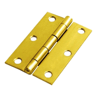 FAS9295 - FASCOR HINGE BUTT BRASS PLATED  75MM P/2