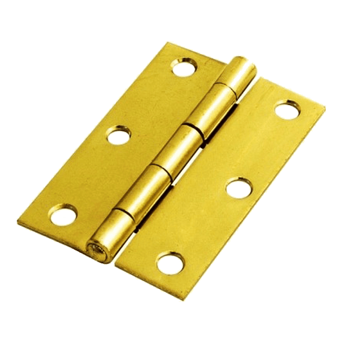 FAS9290 - FASCOR HINGE BUTT BRASS PLATED  65MM P/2