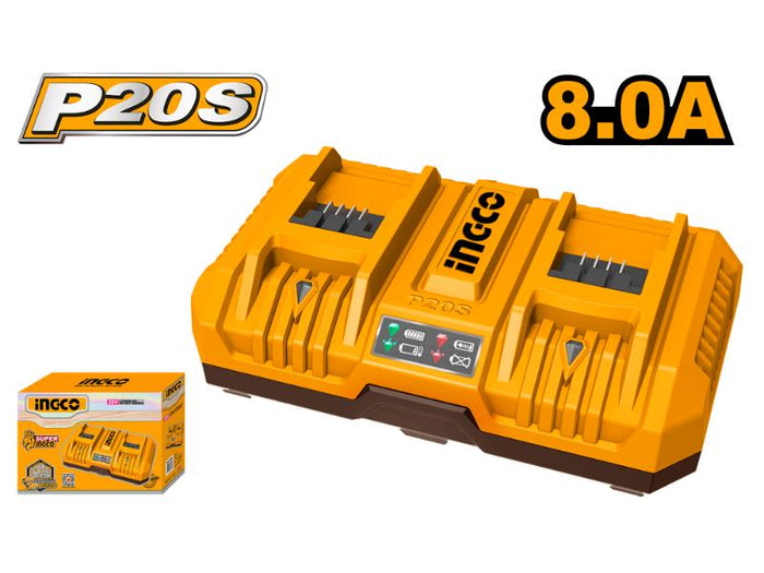 INGCO 20V CHARGER 8.0AH 2WAY FAST