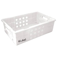 GLOBAL Freezer Crate Plastic - Vented - 600Mm X 400Mm X 188Mm - FCV0001