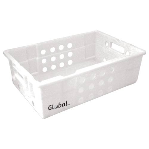 GLOBAL Freezer Crate Plastic - Vented - 600Mm X 400Mm X 188Mm - FCV0001