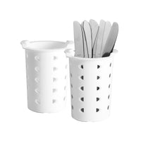 CAMBRO Flatware Cylinder White 11.4Cm W X 14Cm H - FCW0143