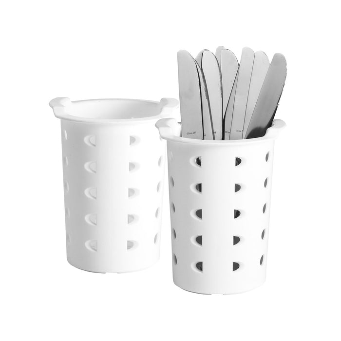 CAMBRO Flatware Cylinder White 11.4Cm W X 14Cm H - FCW0143