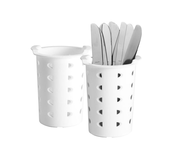CAMBRO Flatware Cylinder White 11.4Cm W X 14Cm H - FCW0143