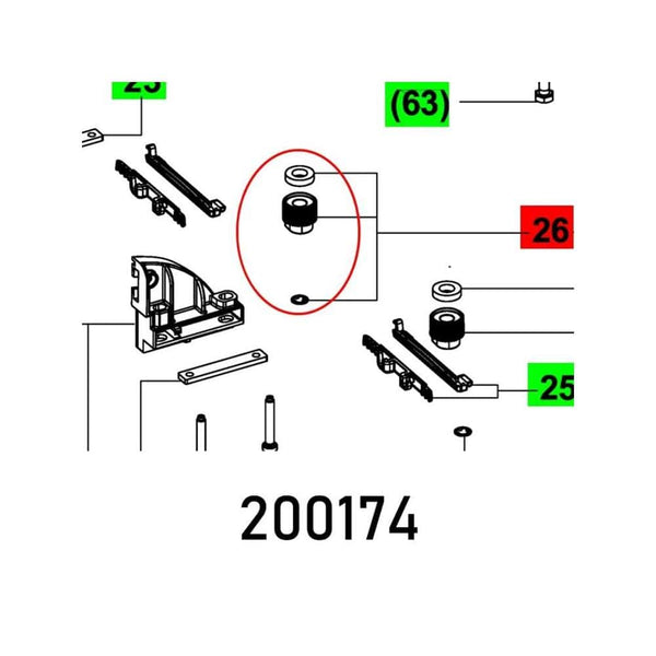 ADJUSTING WHEEL TS 55-TSC 55