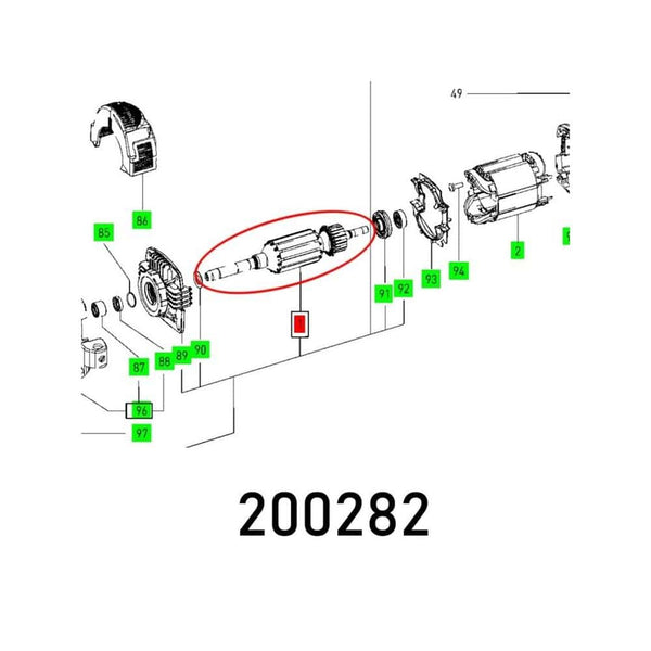 ARMATURE LHS 225 EQ 230V