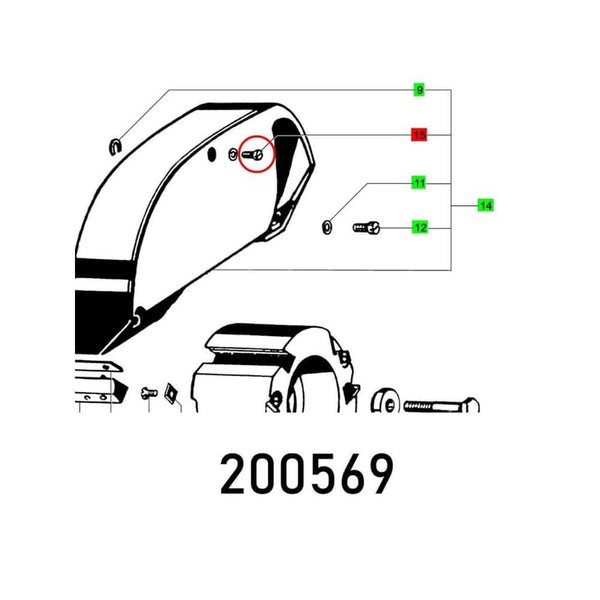 Exploded View of CH. HEAD SCREW DIN 84-M6X60-4.8; Mechanical Diagram, Chavda