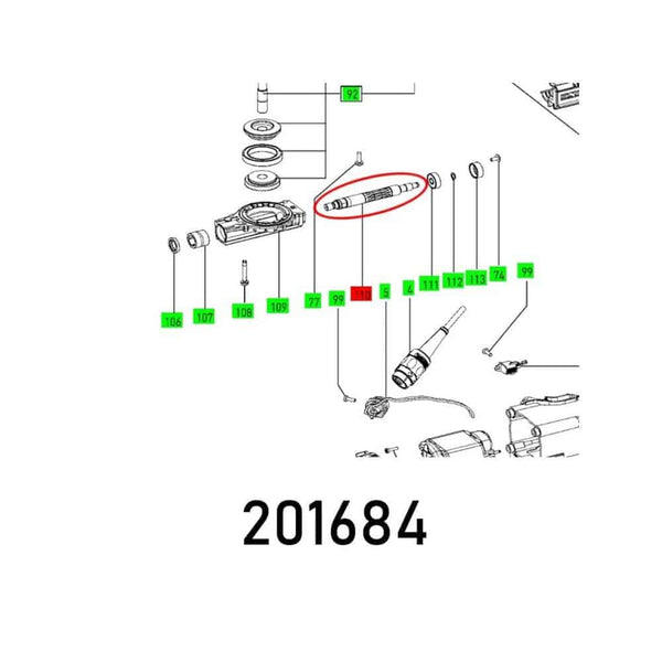 CUTTER SPINDLE DF 700 Parts Diagram | Chavda.com - Buy Spare Part Online