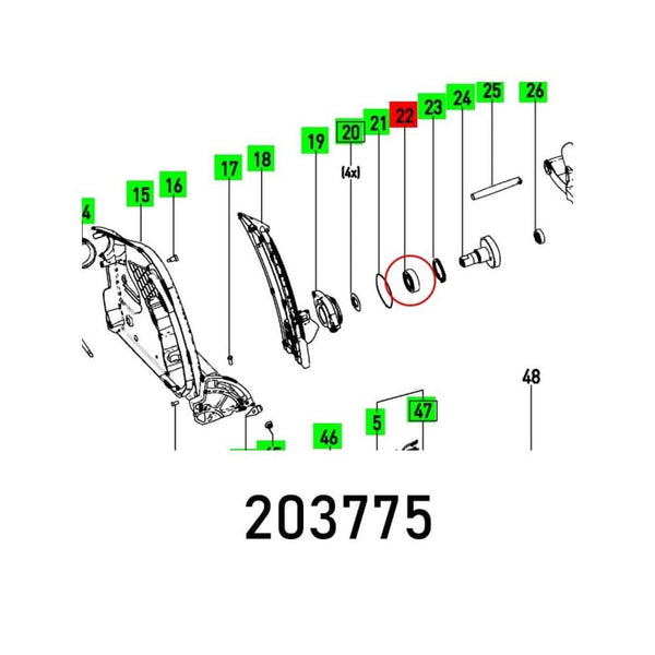 BALL BEARING 6003 DDU DIN 625